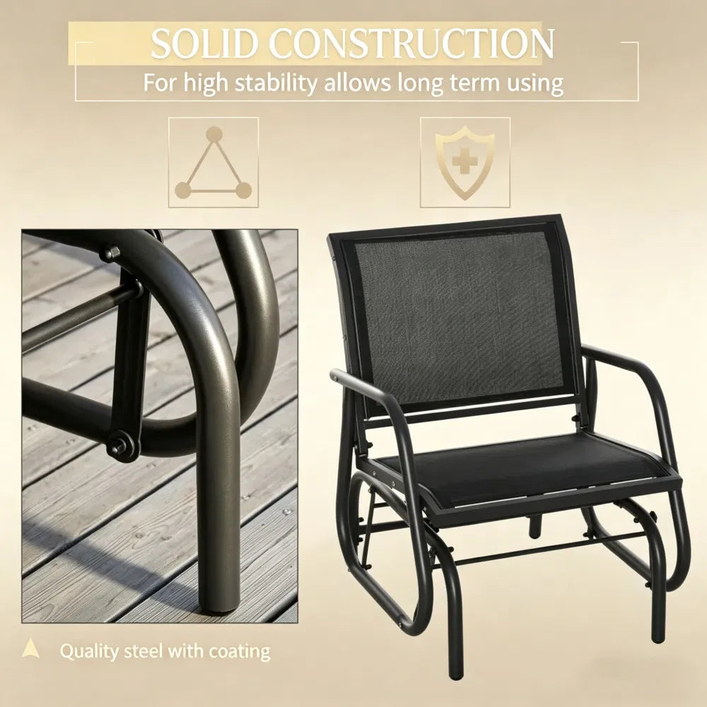 Mesh Patio Rockers — Set of 2